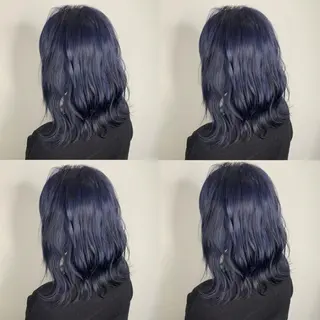 セミロング カラー 袴田 伊代のヘアスタイル