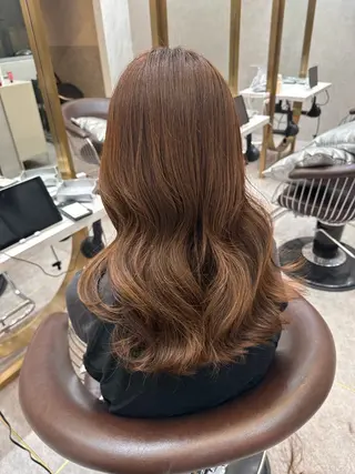 ロング カラー ヘアアレンジ yuuto🌈 冬の透け感カラーのヘアスタイル