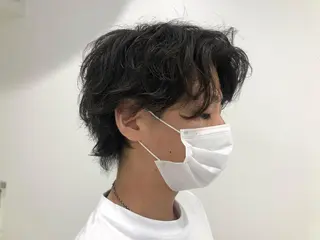 パーマ メンズ BABY 艶髪暗髪ヘア💖達人のヘアスタイル