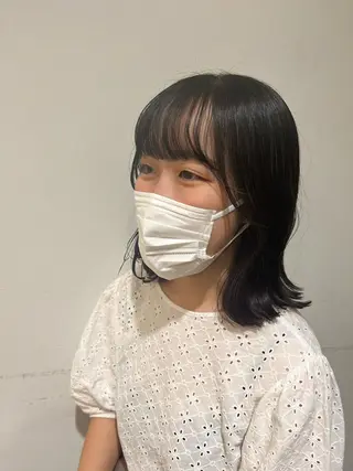 ミディアム 西崎 満里奈のヘアスタイル