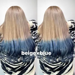 カラー 🦋ami/浦和 ブリーチカラー🦋のヘアスタイル