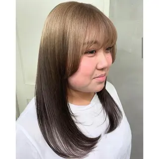 セミロング カラー RorriM natsuのヘアスタイル