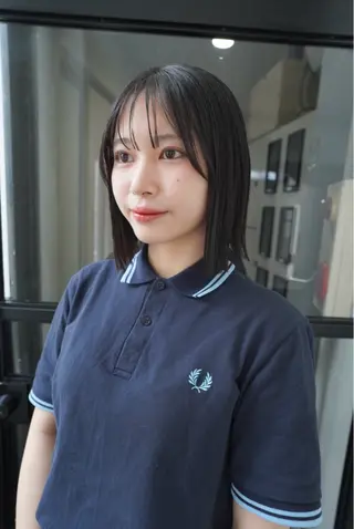 ミディアム wabi【ワビ】所属・manami/ヘア セット/ハイトーンのヘアスタイル