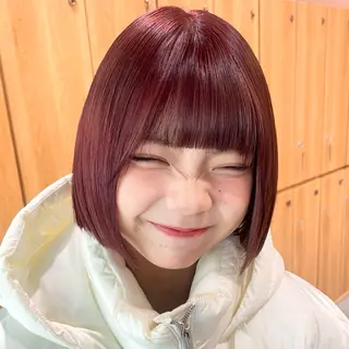 ショート カラー ブリーチ/暖色/ ダブルカラー/ゆきなのヘアスタイル