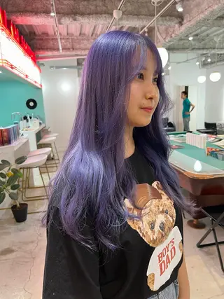 ロング 💥ウルフカット デザインあんな💥のヘアスタイル