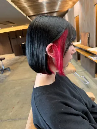 セミロング 美髪縮毛矯正/ 髪質改善/愛敬響のヘアスタイル