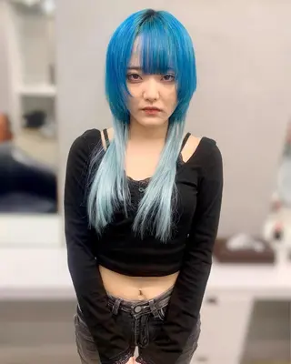 ミディアム ヘアアレンジ 個性爆弾💣 ダブルカラー/ゆかのヘアスタイル