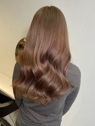 ロング カラー ヘアアレンジ maoブリーチ無し 似合わせカラーのヘアスタイル
