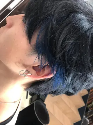 ミディアム メンズ Zina天王寺 CHIAKIのヘアスタイル