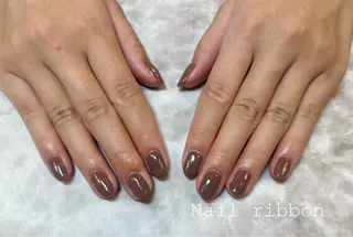 ネイル ネイルリボン 笠井のネイルデザイン