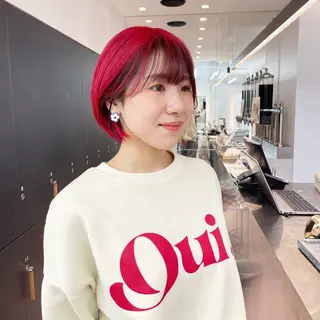 ショート カラー ♥️ブリーチ/ボブ/ レイヤー♥️maiのヘアスタイル