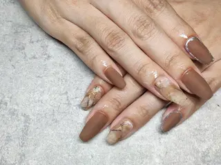 ロング ネイル 川畑爪商店 品川高輪 同時施術が人気🌿のネイルデザイン