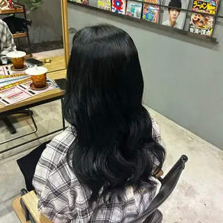 ロング カラー ✨ハイトーン/暗髪/ ハイライト/松岡✨のヘアスタイル