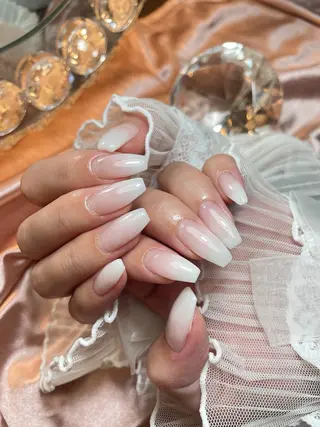 ネイル 23時まで❤︎韓国、 ワンホンネイルのネイルデザイン