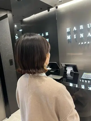 ショート ウスイマイコ カット/ケアカラーのヘアスタイル