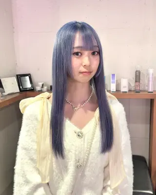 ロング pizzicato pacto所属・ボルドーカラー/ワイ ンレッド/長山遼太郎のヘアスタイル
