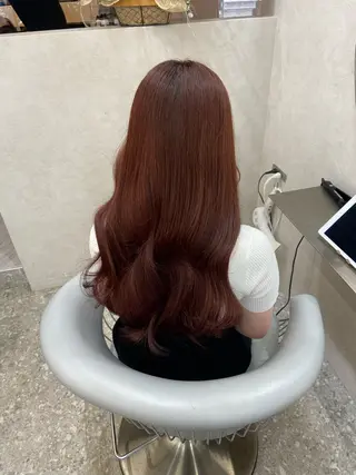 ロング カラー 新宿/韓国ヘア 中明度カラー/かやのヘアスタイル