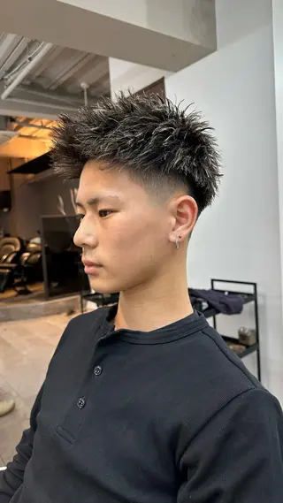 パーマ メンズ 浅岡律喜 /メンズ/フェードのヘアスタイル