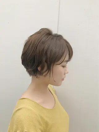 ショート カラー パーマ ノグチ ユウキ/ボブのヘアスタイル