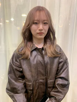 ミディアム カラー Pia/KIRIA /福岡美容室のヘアスタイル