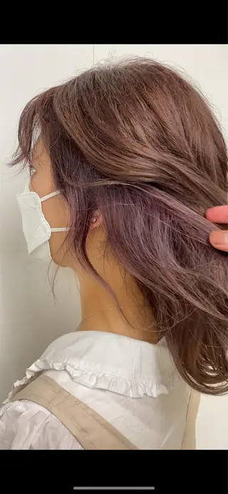 ロング カラー クロスパーマ🥇韓国 ヘア🇰🇷濵田航希のヘアスタイル