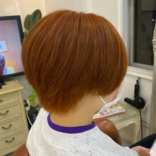 ショート カラー JAM所属・透明感ケアカラー 🌟misaki🌟のヘアスタイル