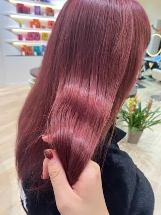 セミロング カラー 個性派/ブリーチ ＊ほのかのヘアスタイル