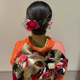 セミロング ヘアアレンジ 🫧tomoka 透明感カラー🫧のヘアスタイル