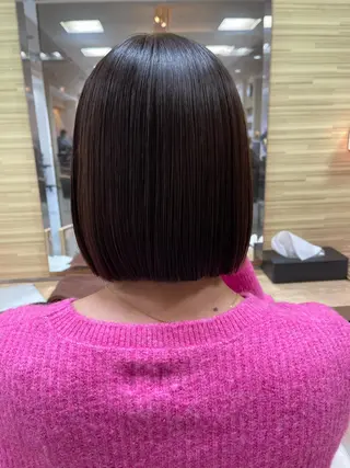 ショート パーマ 髪質改善/縮毛矯正 /ブリーチ矯正/岡部のヘアスタイル