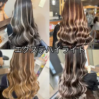 ロング カラー Lapis エクステ /艶カラー/あいかのヘアスタイル