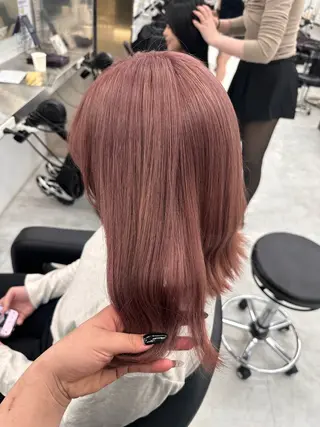 ロング 透明感ハイトーンヘア 🎀ririka🎀のヘアスタイル