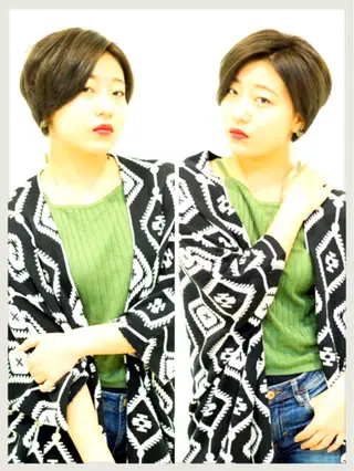 ショート 品田 真里のヘアスタイル