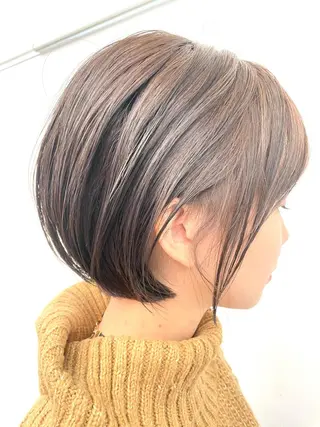 ショート カラー 笠原 健人のヘアスタイル