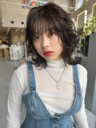カラー kako ショート ボブのヘアスタイル