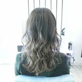 セミロング カラー ヘアアレンジ 小林 伸行のヘアスタイル