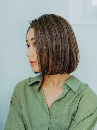 ミディアム 福岡 舞のヘアスタイル