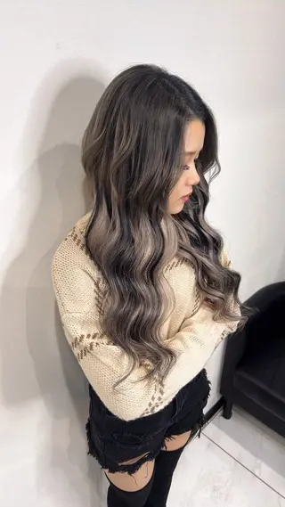 ロング カラー YUDU🍊 germe/ジェルムのヘアスタイル