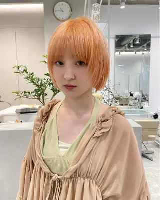 ショート Qin share salon 原宿店所属・🫧艶ハイトーン 特化🫧ライヤのヘアスタイル