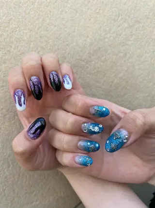 ショート カラー ヘアアレンジ ネイル マツエク・マツパ 💓💓彩 音💓💓のマツエク・マツパデザイン