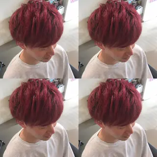 ショート カラー メンズ 大久保 隆蔵のヘアスタイル