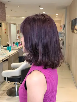 ミディアム "オクムラ タクヤ"のヘアスタイル