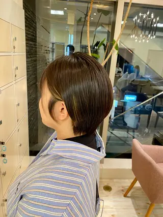 ショート カラー 【質感調整】 🫧【艶髪】石井佑弥のヘアスタイル