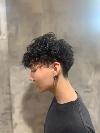 パーマ メンズ ⚡️メンズパーマ特化 mens支持◎/忠地のヘアスタイル