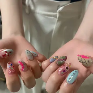 ネイル Protea きぬがわ らむのネイルデザイン