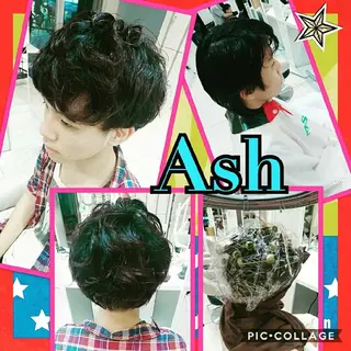 メンズ パーマ 永島 桜のヘアスタイル