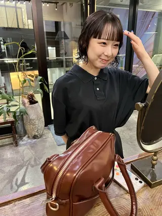 ショート パーマ 千葉 郁也のヘアスタイル