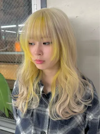 ロング カラー nico TOKYO 渋谷所属・ブリーチ　ハイトーン 特化🌈フジタハルキのヘアスタイル