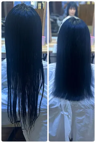ロング 尾崎 恭子のヘアスタイル