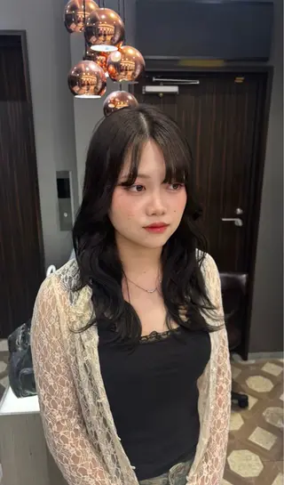 ロング HINAKO🩵 寒色カラー🪽のヘアスタイル