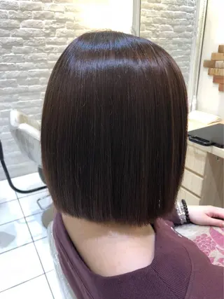 ショート カラー 🫐暗髪ツヤカラー/ モテ髪/小林🫐のヘアスタイル